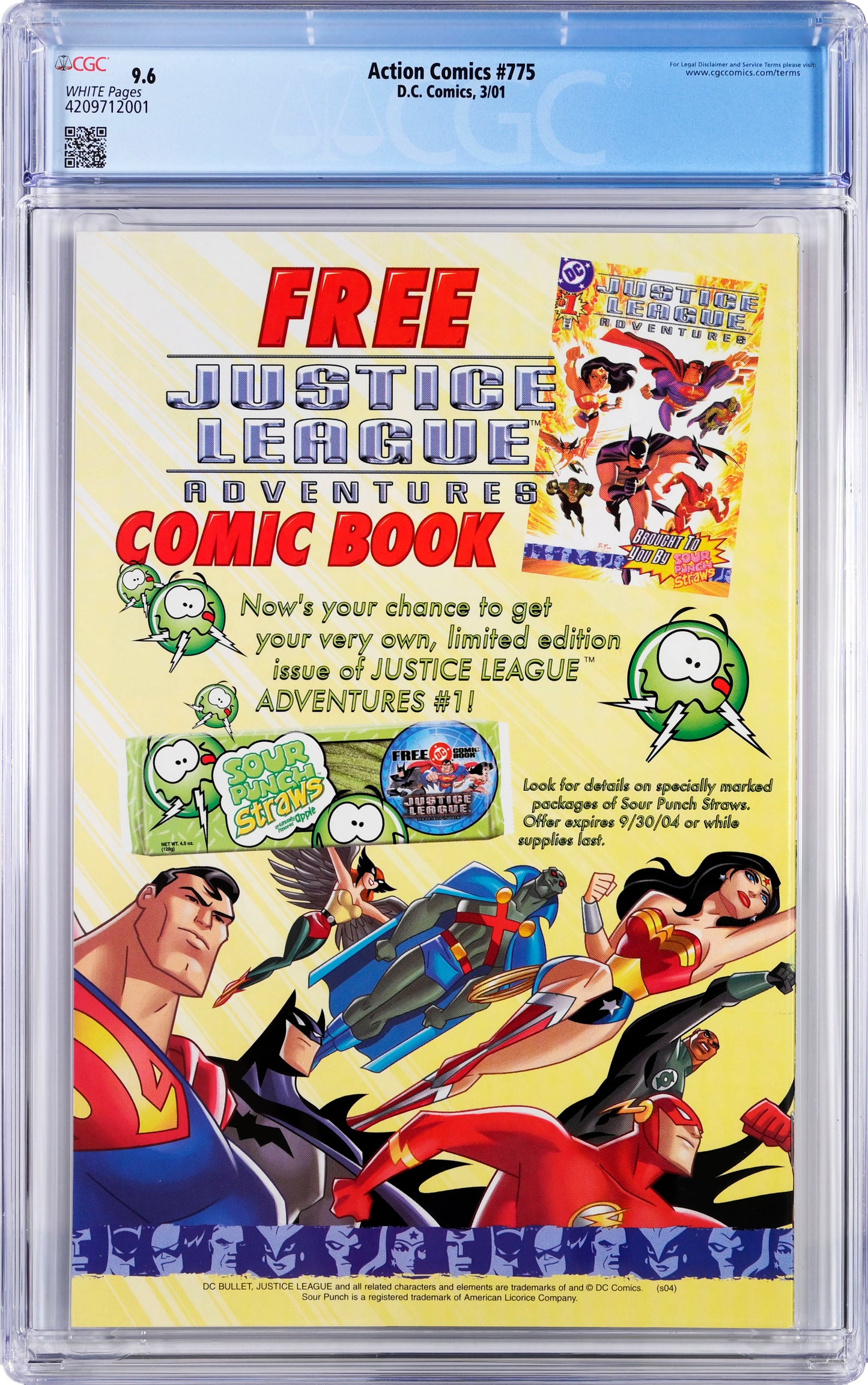 Action Comics #775 - CGC Graded 9.6 - 1st Appearance Manchester Black