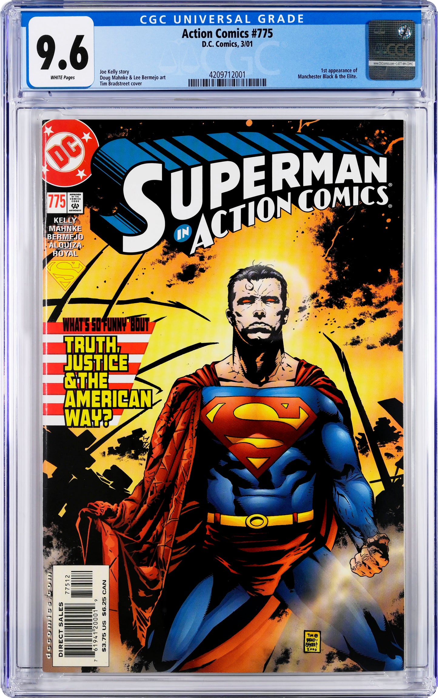 Action Comics #775 - CGC Graded 9.6 - 1st Appearance Manchester Black