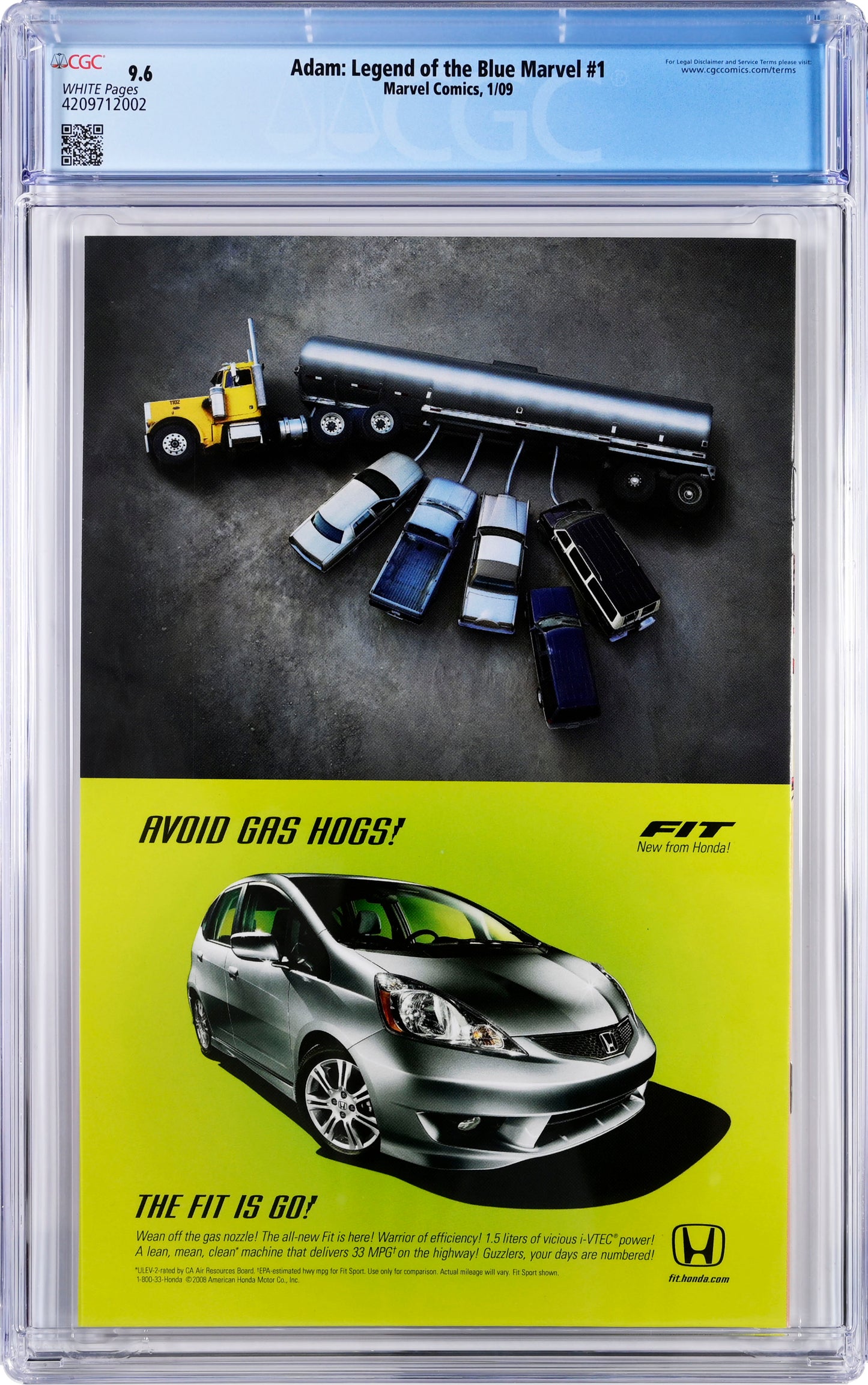 Adam: Legend of the Blue Marvel #1 - CGC Graded 9.6 - 1st Appearance Blue Marvel