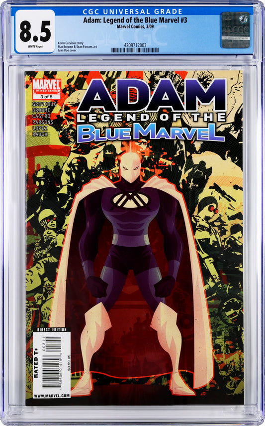 Adam: Legend of the Blue Marvel #3 - CGC Graded 8.5