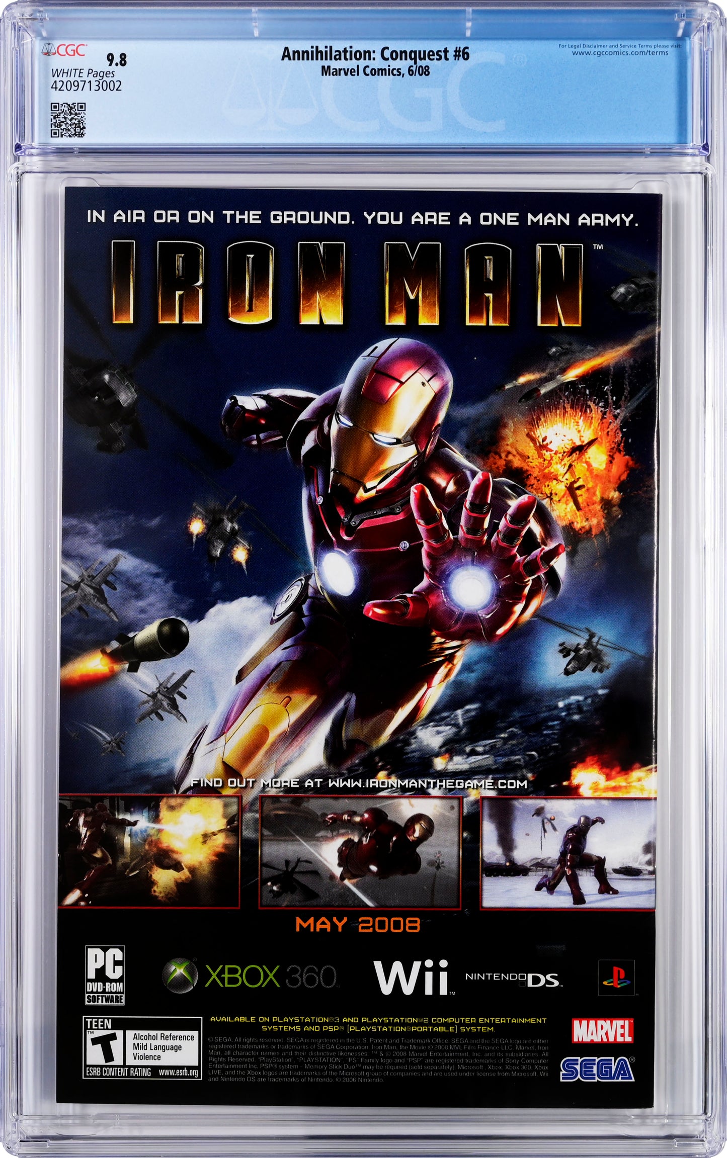 Annihilation Conquest #6 - CGC 9.6 - 1st MCU Guardians of the Galaxy