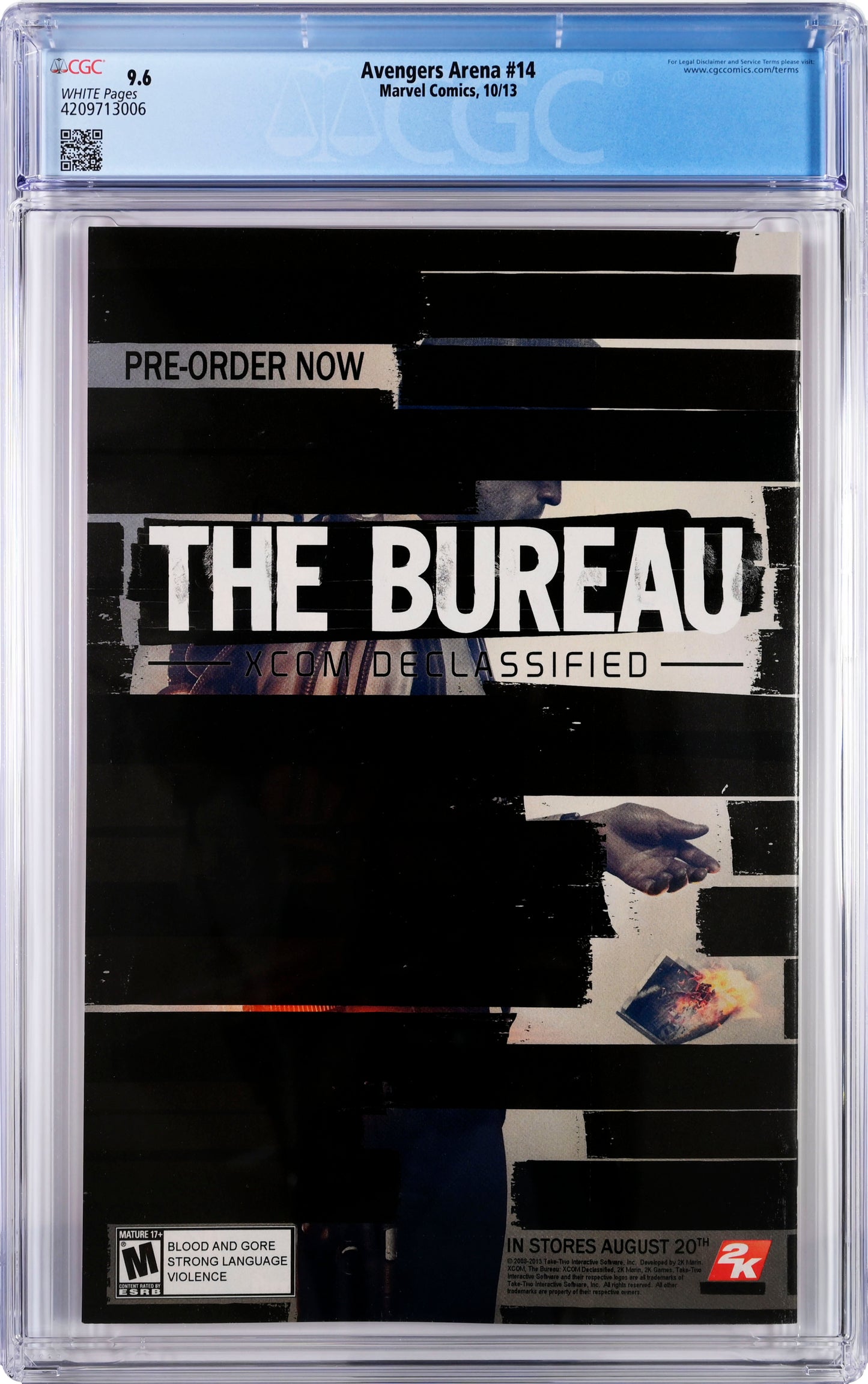 Avengers Arena #14 - CGC Graded 9.6 - Wolverine Limited Homage Cover