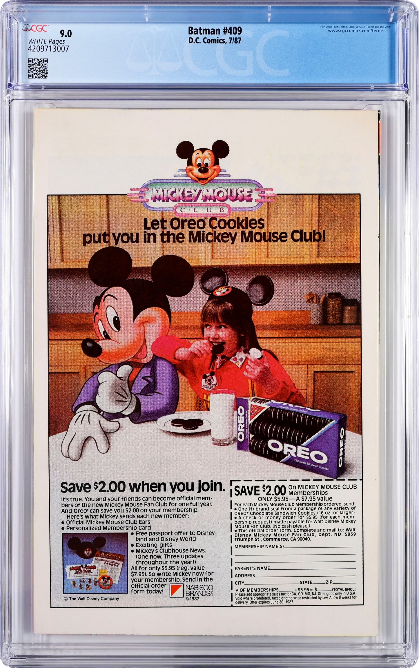 Batman #409 - CGC Graded 9.0 - Origin Jason Todd