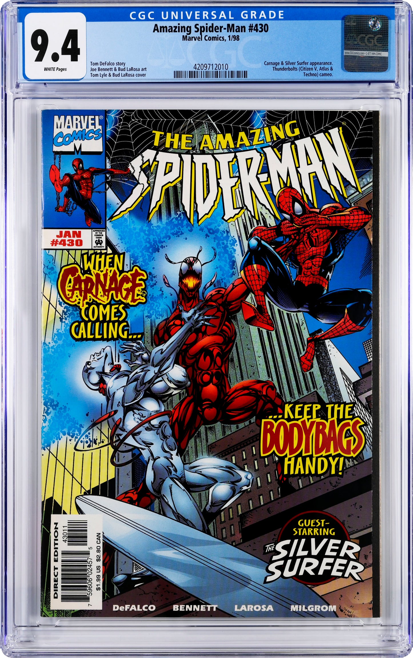 The Amazing Spider-Man #430 - CGC Graded 9.4
