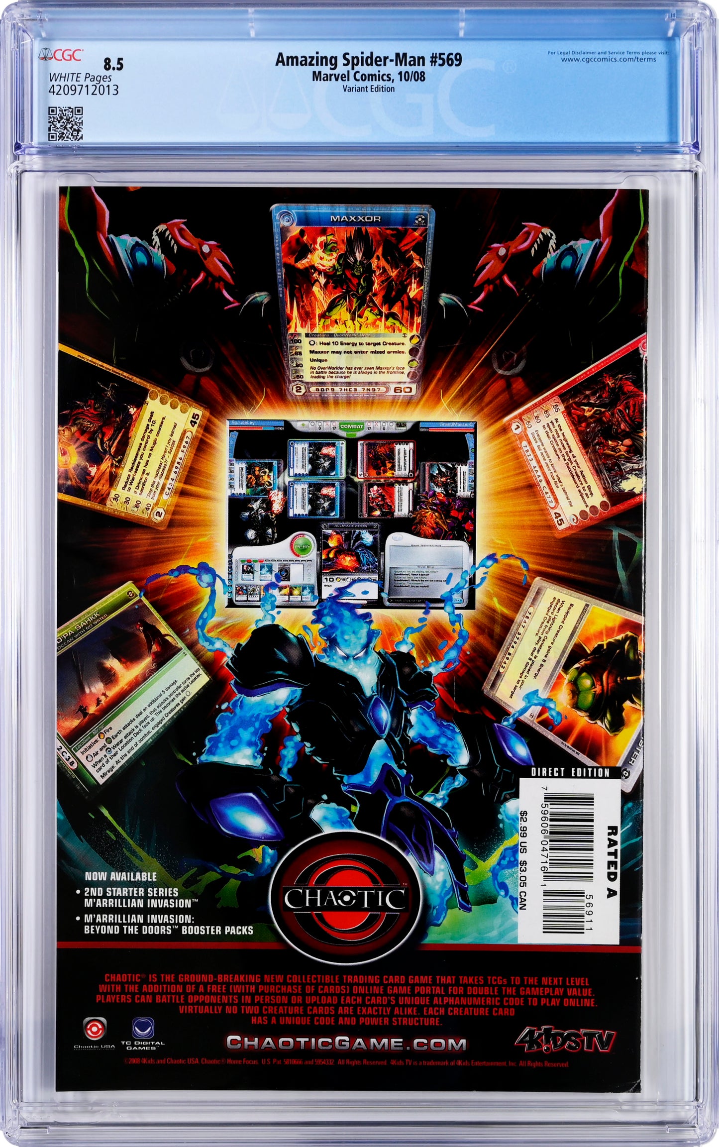 The Amazing Spider-Man #569 - CGC Graded 8.5 - Granov Variant Cover - First Appearance Anti-Venom