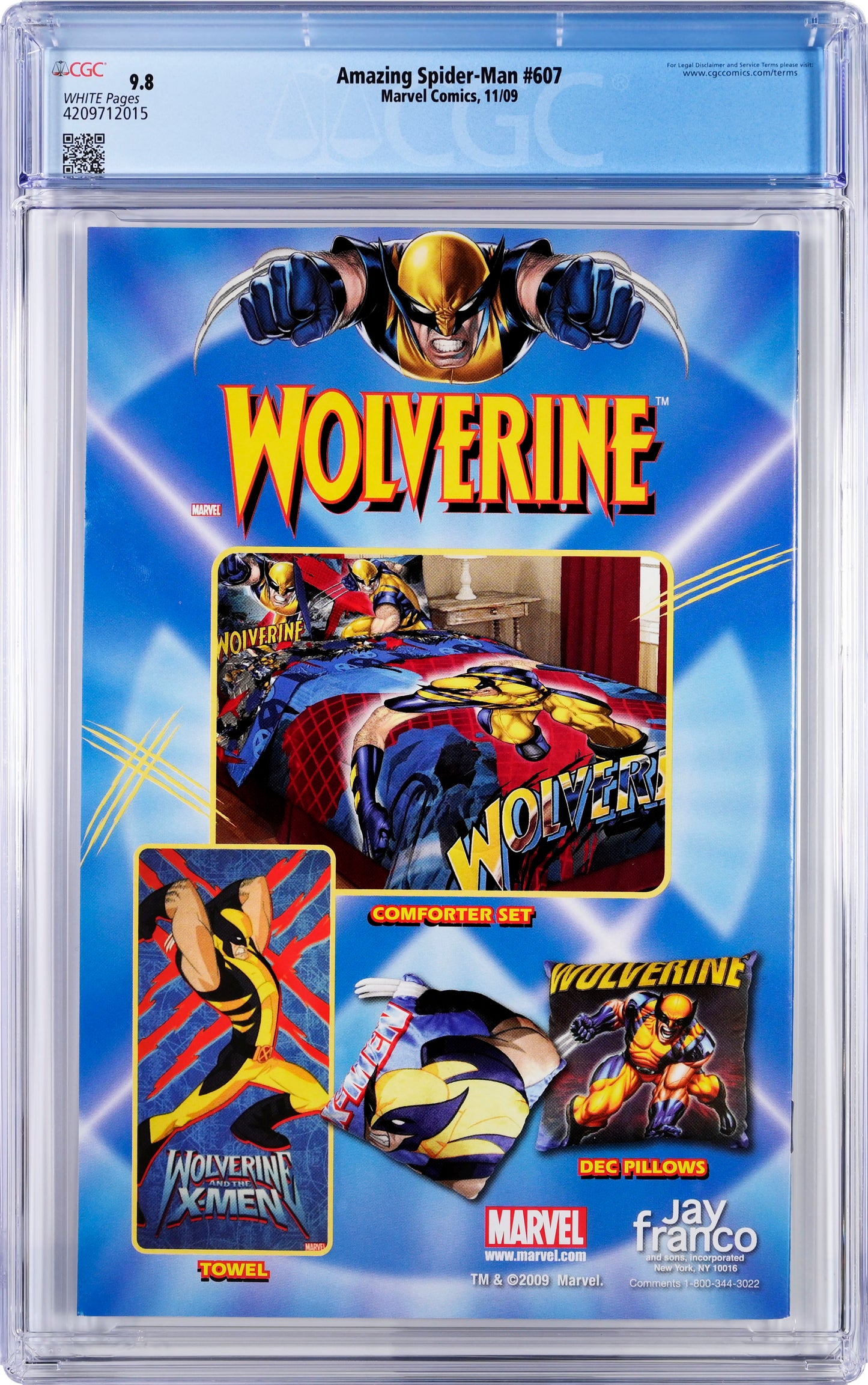 The Amazing Spider-Man #607 - CGC Graded 9.8