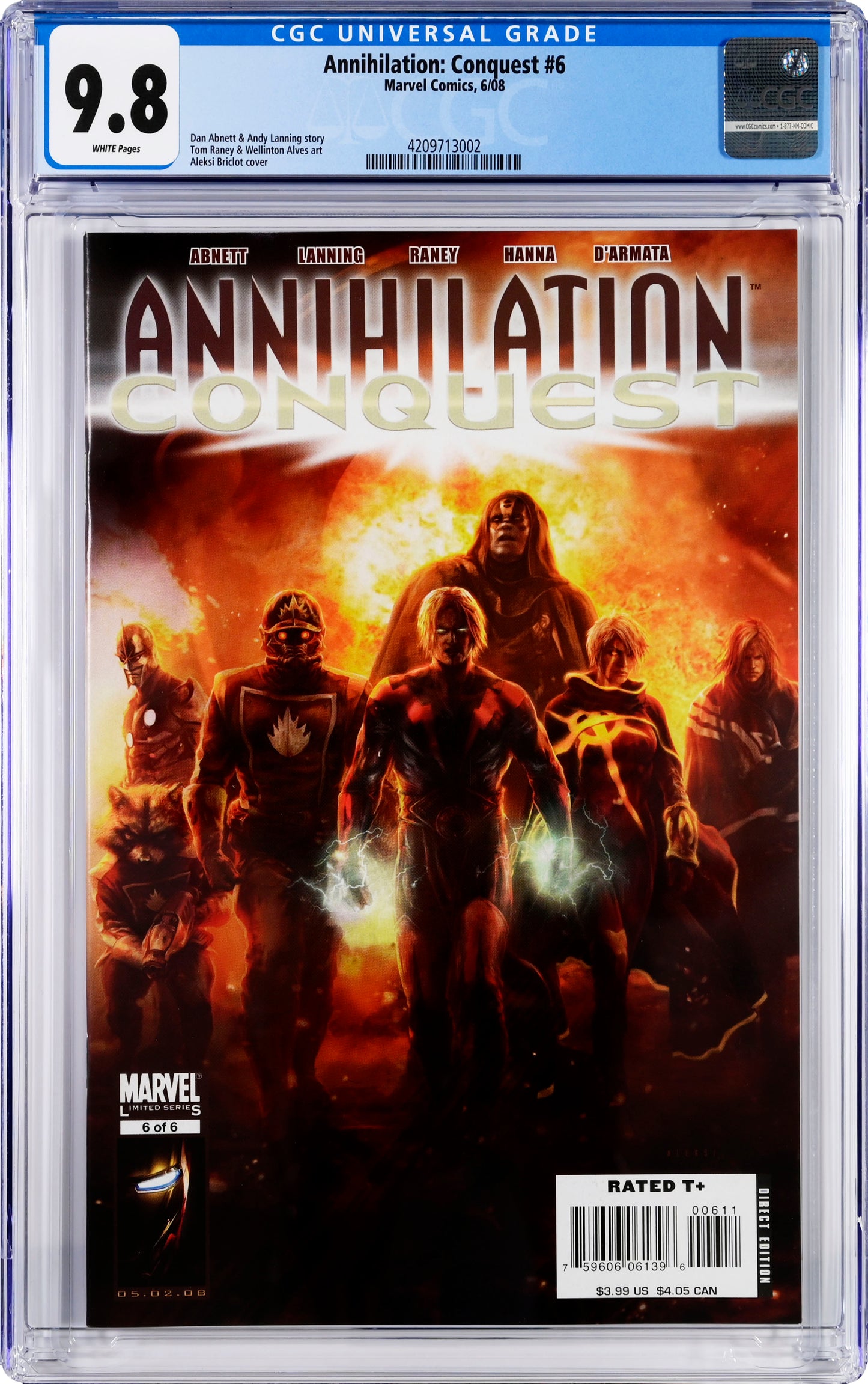 Annihilation Conquest #6 - CGC 9.6 - 1st MCU Guardians of the Galaxy