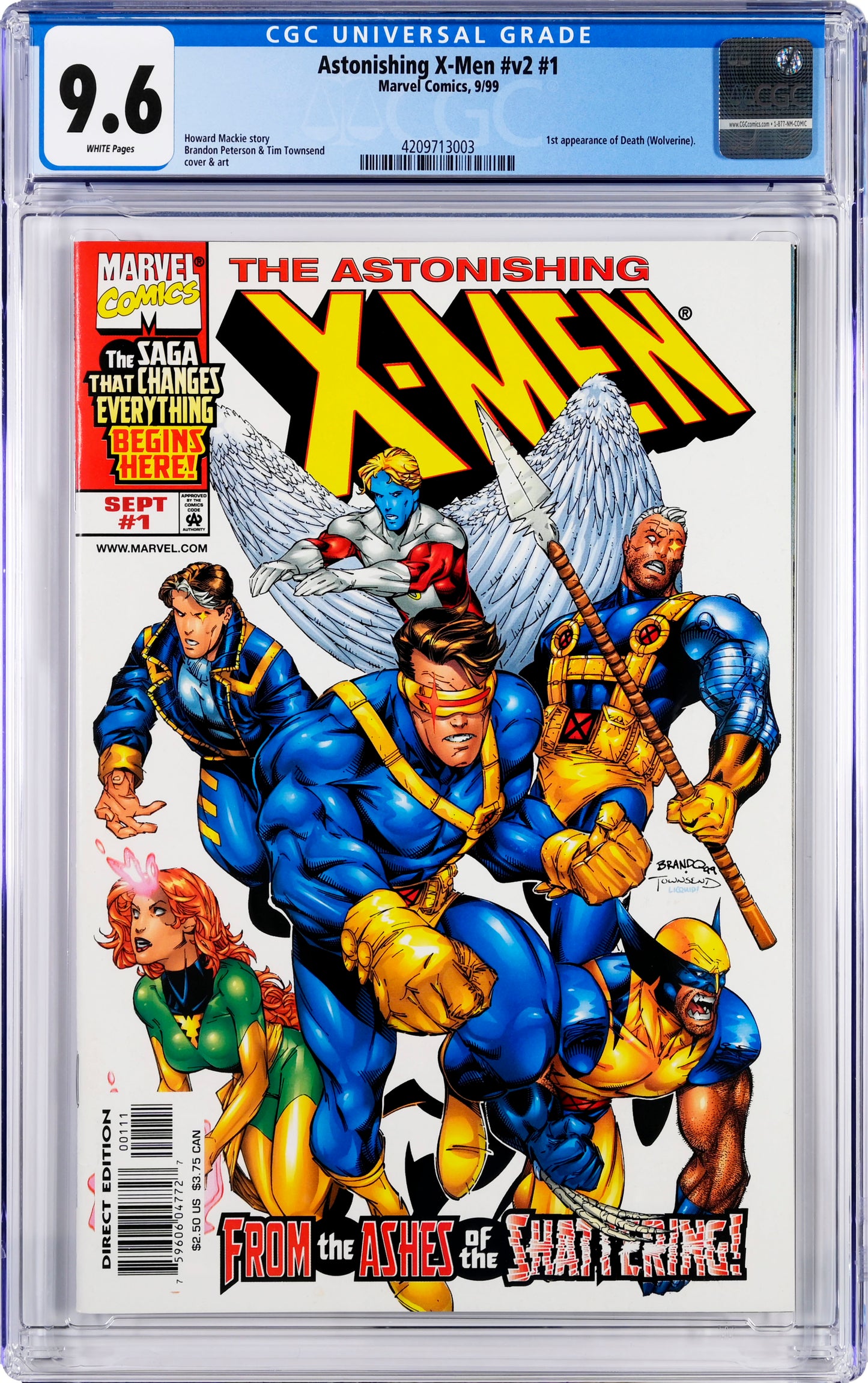Astonishing X-Men #1 - CGC Graded 9.6 - 1st Appearance Wolverine as Death