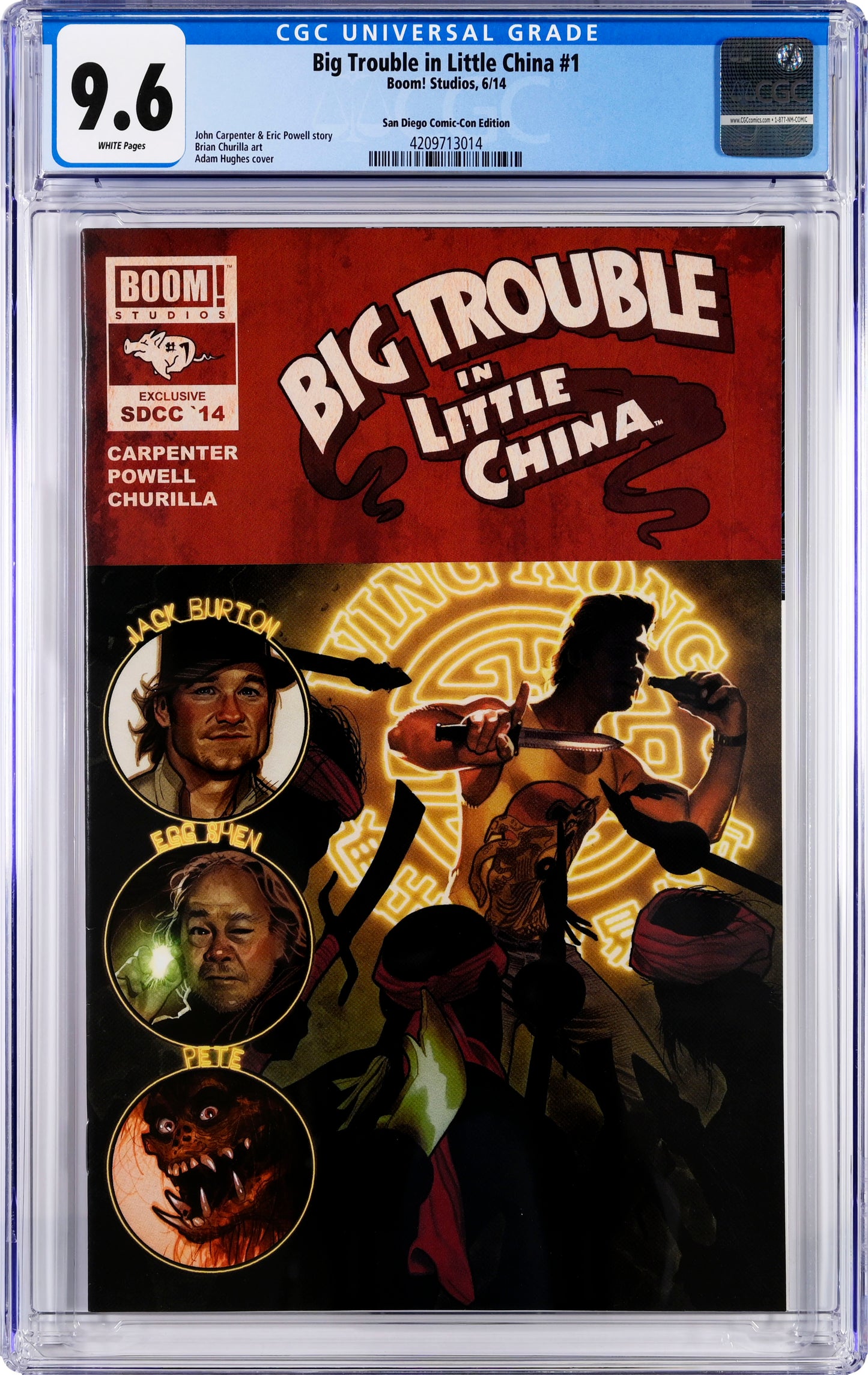 Big Trouble In Little China #1 - CGC 9.6 - Rare SDCC Variant