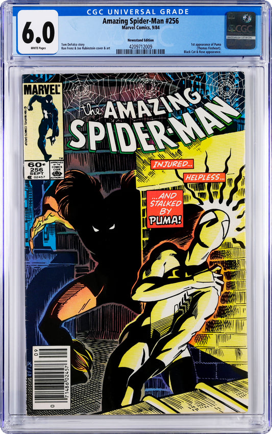 The Amazing Spider-Man #256 - CGC Graded 6.0 - 1st Appearance Puma