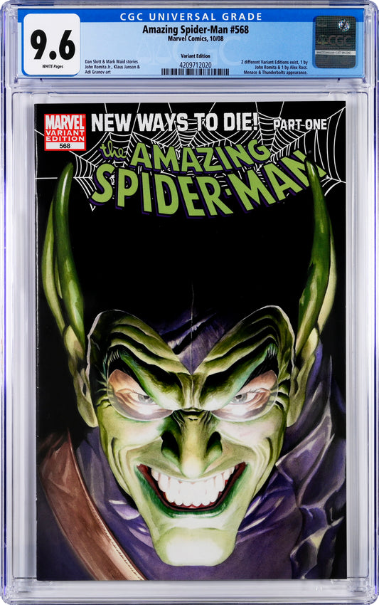 The Amazing Spider-Man #568 - CGC Graded 9.6 - Variant Alex Ross